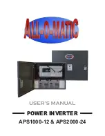 Preview for 1 page of ALL-O-MATIC APS1000-12 User Manual