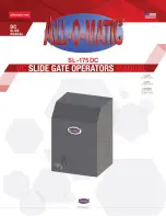 Preview for 1 page of ALL-O-MATIC SL-175DC Manual