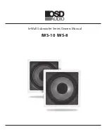 All OSD Audio In-Wall Subwoofer IWS-10 Owner'S Manual предпросмотр