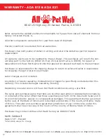 Preview for 13 page of All Paws Pet Wash ADA813 Manual