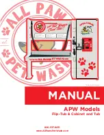 All Paws Pet Wash APW Series Manual preview