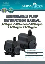 All Pond Solutions ACP-1000 Instruction Manual предпросмотр