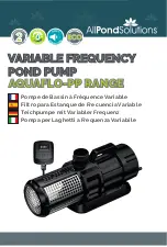 Preview for 1 page of All Pond Solutions AQUAFLO-PP Manual