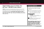 Preview for 2 page of ALL POWER AMERICA PW2500 Owner'S Manual