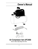 Preview for 2 page of All-Power APC4008 Owner'S Manual