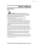 Preview for 5 page of All-Power APC4011 Owner'S Manual