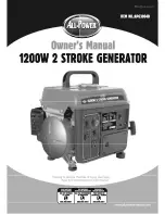 Preview for 1 page of All-Power APG3004D Owner'S Manual