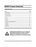 Предварительный просмотр 2 страницы All-Power APG3535 Owner'S Manual