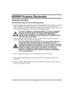 Preview for 22 page of All-Power APG3560CSA Owner'S Manual