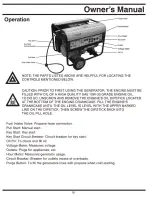 Preview for 19 page of All-Power APG3590CN Owner'S Manual