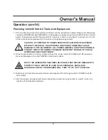 Preview for 23 page of All-Power APG3590CN Owner'S Manual