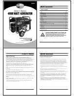 Preview for 1 page of All-Power APGG4000 Owner'S Manual