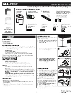 Preview for 1 page of All-Pro FE13PC Instruction Manual