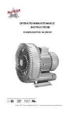 All-Star Products RB1 Series Operation & Maintenance Instructions Manual preview