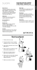 Preview for 5 page of Allard 35306 SELECTION OPEN WRIST CHILDREN Instructions For Use Manual