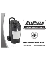 Предварительный просмотр 1 страницы AllClear Cordless Mosquito Mister Operator'S Manual