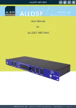 Preview for 1 page of Alldsp ASP-2M6 User Manual