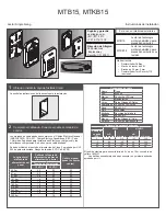 Preview for 4 page of Allegion SCHLAGE MTB11 Installation Instructions Manual