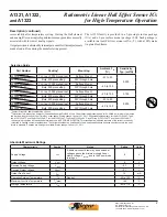 Предварительный просмотр 3 страницы Allegro MicroSystems A1321 Description