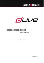 ALLEN & HEATH dLive C1500 Getting Started Manual предпросмотр