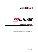 Предварительный просмотр 1 страницы ALLEN & HEATH dLive CTi1500 Getting Started Manual