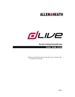 Предварительный просмотр 1 страницы ALLEN & HEATH DLIVE S3000 Getting Started Manual