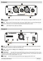 Preview for 2 page of ALLEN & HEATH DT20 Manual