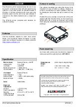 ALLEN & HEATH DT22-M Getting Started Manual предпросмотр