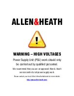 ALLEN & HEATH GL 2000 Service Manual preview