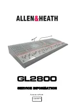 Предварительный просмотр 1 страницы ALLEN & HEATH GL2800 Service Information