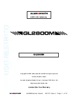 Предварительный просмотр 1 страницы ALLEN & HEATH GL2800M Service Manual