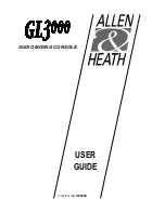 ALLEN & HEATH GL3000 User Manual preview