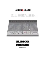 ALLEN & HEATH GL3800 User Manual preview