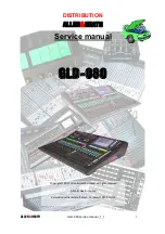 Предварительный просмотр 1 страницы ALLEN & HEATH GLD-080 Service Manual