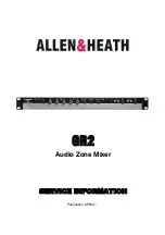 ALLEN & HEATH GR2 Service Information предпросмотр