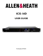 Предварительный просмотр 1 страницы ALLEN & HEATH ICE-16 User Manual