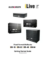 ALLEN & HEATH iDR-16 Getting Started Manual предпросмотр