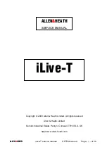 Предварительный просмотр 1 страницы ALLEN & HEATH iLive-T Service Manual