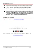 Preview for 4 page of ALLEN & HEATH IP1 Getting Started Manual