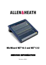 Предварительный просмотр 1 страницы ALLEN & HEATH MixWizard WZ3 12:2 Service Information