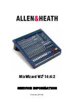 ALLEN & HEATH MixWizard WZ3 Service Information предпросмотр