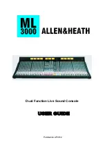 Предварительный просмотр 1 страницы ALLEN & HEATH ML 3000 User Manual