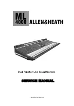 ALLEN & HEATH ML4000 Service Manual предпросмотр