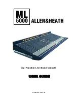 ALLEN & HEATH ML5000 User Manual предпросмотр