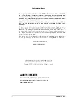 Предварительный просмотр 2 страницы ALLEN & HEATH ML5000 User Manual