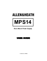 Предварительный просмотр 1 страницы ALLEN & HEATH MPS14 User Manual