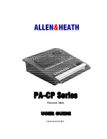 Предварительный просмотр 1 страницы ALLEN & HEATH PA-CP Series User Manual