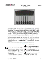 ALLEN & HEATH PL-6 User Manual предпросмотр