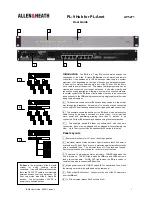 Предварительный просмотр 1 страницы ALLEN & HEATH PL-9 User Manual