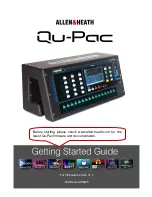 Предварительный просмотр 1 страницы ALLEN & HEATH QU-PAC Getting Started Manual